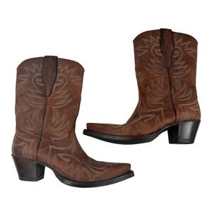 Sendra Judy Brown Leather Western Cowboy Boots Handcrafted in Spain5402 Sz 8.5